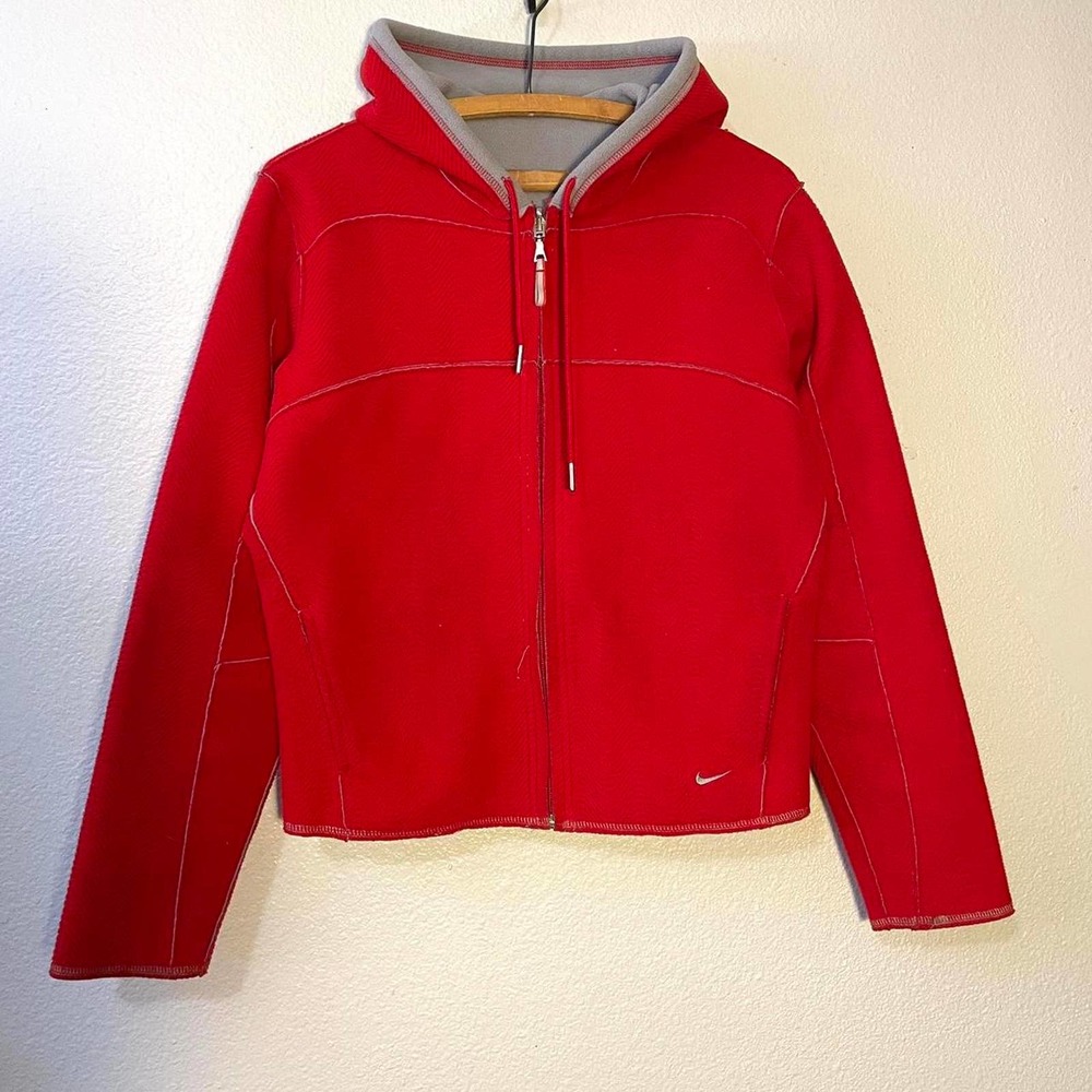 Nike wavy boxy zip up hoodie